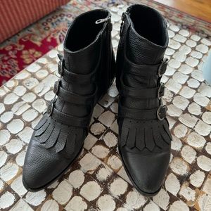 Modern Vice Black Leather Jett Boots